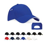 CB15C Beechfield Ultimate 5 Panel Cap - Sandwich Peak Black One Size