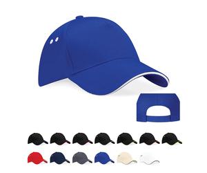 CB15C Beechfield Kappe Ultimate 5-Panel-Kappe Sandwich French Navy One Size