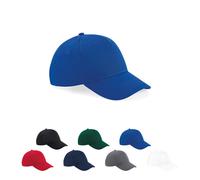 CB18 Beechfield Kappe 6-Panel-Kappe mit Rip-Strip-Größeneinsteller Black One Size