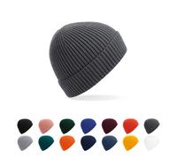 CB380 Beechfield Strickmütze mit Umschlag Black One Size