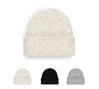 CB386 Beechfield kuschelige gerippte Beanie Mütze Grey Marl One Size
