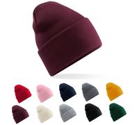 CB40R Beechfield Original Mütze mit breiten Umschlag Burgundy One Size