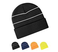 CB42 Beechfield Strickmütze mit verbesserter Sichtbarkeit durch reflektierende Streifen