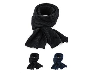 CB424 Beechfield Klassischer Strickschal French Navy 175 x 28 cm