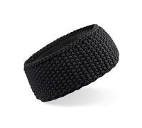 Beechfield Unisex Slopeside Waffle Headband Stirnband B434 black one size