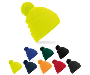 CB439 Beechfield Bommelmütze mit Microfleece-Futter für Tragekomfort und Wärme French Navy One Size