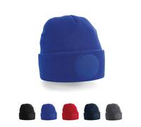 CB446 Beechfield Mütze mit kreisförmigem Aufnäher Bright Royal One Size