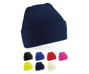 CB45b Beechfield Kinder Strickmütze Original Kinder Mütze mit Bündchen Black One Size