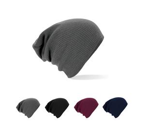 CB461 Beechfield Mütze Slouch-Beanie-Stil Smoke Grey One Size