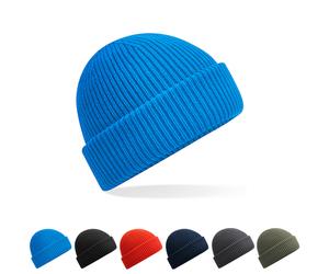 CB508R Beechfield Strickmütze mit atmungsaktivem und komfortablem Baumwoll-Jersey-Futter Black One Size