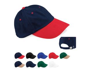 CB57 Beechfield Kappe mit flaches Profil aus schwerer gebürstete Baumwolle Forest Green One Size