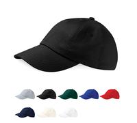 CB58 Beechfield Drill-Kappe aus schwerer Baumwolle mit flachem Profil Black One Size