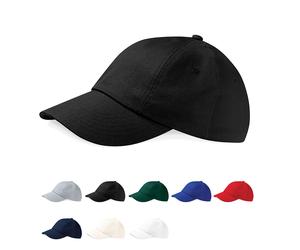 CB58 Beechfield Drill-Kappe aus schwerer Baumwolle mit flachem Profil White One Size