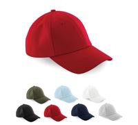 CB59 Beechfield Kappe Authentic Baseball-Kappe 6-Panel-Design mit mittlerem Profil Classic Red One Size