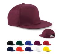 CB610 Beechfield Kappe 5-Panel mit Snapbackverschluss Rapper-Kappe Black One Size