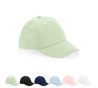 CB63NB Beechfield Junior Kinder organische Baumwolle 5 Panele Kappe White One Size