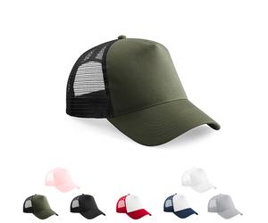 CB640B Beechfield Junior Kinder Truckerkappe mit Snapback-Verschluss Olive Green One Size