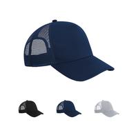 CB642 Beechfield Microknit Snapback Trucker Light Grey One Size