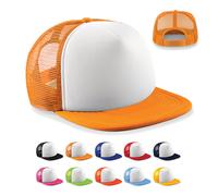 CB645b Beechfield Junior Vintage Snapback Trucker Orange One Size