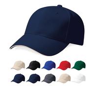 CB65 Beechfield Kappe Pro-Style Schwerer gebürsteter Baumwolle Black One Size