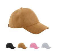 CB656 Beechfield 6-Panel-Kappe in Wildlederoptik Black One Size