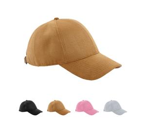 CB656 Beechfield 6-Panel-Kappe in Wildlederoptik Light Grey One Size