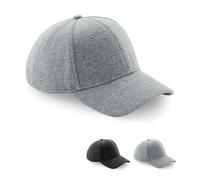 CB677 Beechfield Kappe Jersey Athleisure Baseballkappe Heather Grey One Size