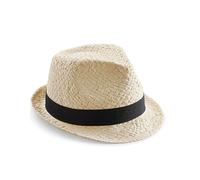 CB720 Beechfield Strohhut Festivalhut Trilby-Hut Natural L/XL