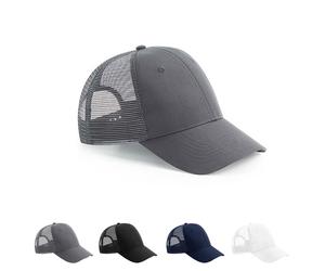 CB75R Beechfield Recycelt Urbanwear 6 Panele Truckerkappe mit Snapback-Größeneinsteller French Navy One Size