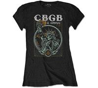 Rocks Off T-Shirt Cbgb Liberty Schwarz Damen Größe L