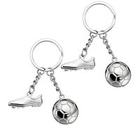 CBHTMY Schlüsselanhänger Fußball,Fussball Geschenke,Anhänger Schulranzen,Schlüsselanhänger Personalisiert Kinder,Kleine Geschenke,Jungen/Frauen (2 Fußballschuhe)