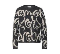 CBR Service GmbH - Sweater with jacquard wording 27951_inked_grey_mel - Gr. - 42