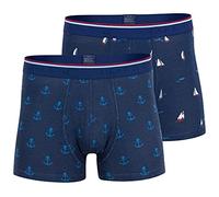 CC Clark Crown 2er Pack - Boxershorts Maritim, Boxer Pants, Bunte lustige Retroshorts, Gr. XL