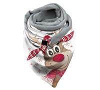 CCOOfhhc 2021 Neu Schal Damen Winter Loop Schal Warm halten Dreieckstuch Warme Schals Mit Knöpfen Lätzchen Plaid Muster Herbstschal Winterschal Halstücher Weich Scarf Oversized Fransen Poncho