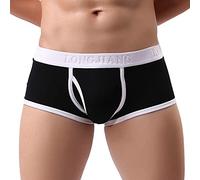 CCOOfhhc Boxers Trunk für Herren Einfarbig Retroshorts Slip Mittlere Taille Retro Pants Boxershorts Unterhosen Sport Casual Briefs Atmungsaktiv Klassischem Bequeme Weiche Boxer Shorts