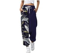 CCOOfhhc Boyfriend Jogginghose für Frauen Baggy Cuffed High Waist Jogginghose Comfy Girl Dickes Fleece Gefütterte Baumwolljogginghose Oversized Sporthosen Locker Elastischer Bund Freizeithose