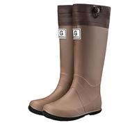 CCOOfhhc Gummistiefel Damen, Glitzer Regenschuhe Rutschfest Hohe Regenstiefel Outdoor Boots Wasserdicht Gummistiefel Leicht Arbeitsschuhe Frauen Angelstiefel