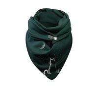 CCOOfhhc Halstuch Damen Personalisiert Weihnachten Motorrad Winter Winddicht Dreieckstuch Einfarbig Baumwolle Zwillingsherz Schal Wickelschal Mit Knopf XXL Gelb Damenschal Knopfschal (I, M)