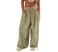 CCOOfhhc Haremshose Damen Sommer XXL Viskose, Sport Pumphose Hippie Locker Aladinhose Yogahosen Yoga Weiche Harem Leicht Fitness Sommerhose Lässige Lang Hohe Taille Freizeithose Workout