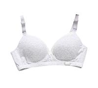 CCOOfhhc Komfortabler und praktischer Still-BH aus Baumwolle für Damen ohne Stahlring Bustier (Grey, M)