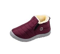CCOOfhhc Stiefeletten Gefüttert Damen Flach Leichte Outdoor Rutschfeste Winterboots Stiefel Casual Orthoschuhe Barfußschuhe Trekkingschuhe Wasserdicht Winter Mode Gefütterte Wandern Winterstiefel
