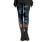 CCOOfhhc Winter Leggings Damen Warm Winter Muster Elastische Bunt Leggings Sportleggins Sport Fell Lang Thermoleggins Freizeithose Sweatpants Laufen Warme Hose Leggins