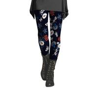 CCOOfhhc Winter Leggings Damen Warm Winter Muster Elastische Bunt Leggings Sportleggins Sport Fell Lang Thermoleggins Freizeithose Sweatpants Laufen Warme Hose Leggins