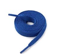CCSOFTIME Schnürsenkel Blau Flach 8mm Breite Schuhbänder für Sneakers Sportschuhe Turnschuhe Converse Air Force 1,Reißfest Ersatz Royal Blue Shoelaces für Damen Herren,150cm