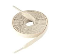 CCSOFTIME Schnürsenkel Crème Flach 8mm Breite Beige Schuhbänder für Sneakers Sportschuhe Turnschuhe Converse Air Force 1,Reißfest Ersatz Cream Shoelaces für Damen Herren,160cm