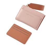 ccuzs Zipper Wallet, Card Holder, Lanyard Multi-Functional, Large Coin Purse, Capacity for Notes, and Cards, Portable Short Lightweight Cash Space, 12.5x9x2.5cm, Rosa, riferimento alla