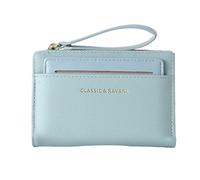 ccuzs Zipper Wallet, Card Holder, Lanyard Multi-Functional, Large Coin Purse, Capacity for Notes, and Cards, Portable Short Lightweight Cash Space, 12.5x9x2.5cm, blau, riferimento alla