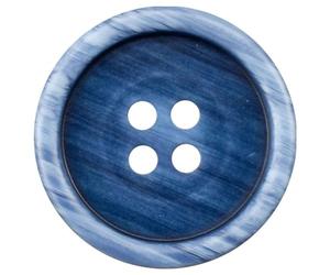 CCYXFB 10 Stücke Rustikale Kreise Holzknöpfe 4 Lochdekorknöpfe Zum Basteln-blau-20mm(3/4 inch)