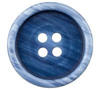 CCYXFB 10 Stücke Rustikale Kreise Holzknöpfe 4 Lochdekorknöpfe Zum Basteln-blau-25mm (1 inch)