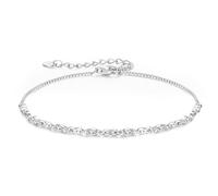 CDE Infinity Armband Silber 925 Damen mit Zirkonia Geburtsstein Armbänder Verstellbares Armkette Damen Schmuck Muttertag Valentinstag Geburtstag Weihnachten Geschenke für Frauen Freundin Mama